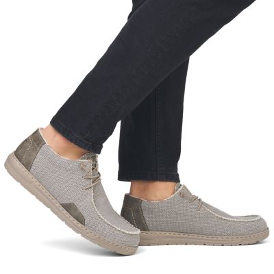 7. Półbuty męskie sznurowane mokasyny szare Rieker  08600-63