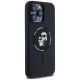 4. Etui Karl Lagerfeld Silicone Karl&Choupette Ring MagSafe na iPhone 15 Pro Max - czarne