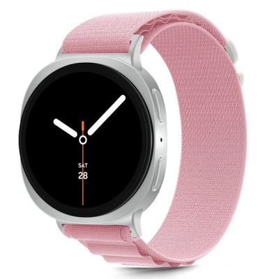 2. Pasek Tech-Protect Nylon Stripe na Samsung Galaxy Watch 40 / 44 / 46 mm - różowy