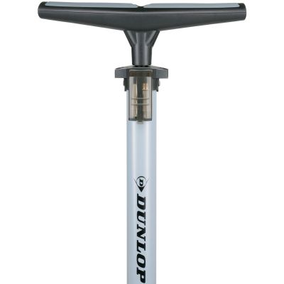 15. POMPKA WARSZTATOWO ROWEROWA DUNLOP 230Psi (16Bar) Z MANOMETREM SZARA