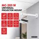 MACLEAN UCHWYT / WIESZAK NAŚCIENNY DO PROJEKTORA BIAŁY MC-205 W
