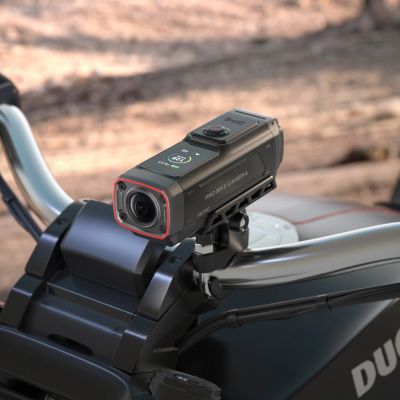 5. Kamera sportowa AKEEYO 730Pro wideorejestrator 4K na kierownicę rower motocykl - czarna