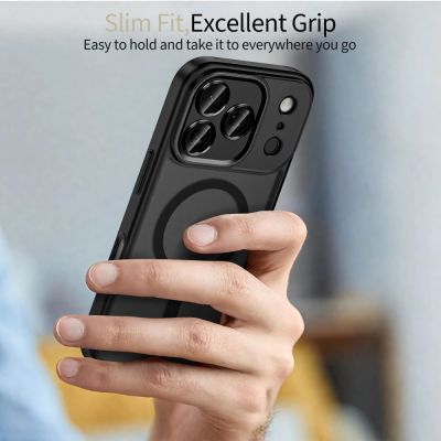 5. Etui Tech-Protect MagCam MagSafe na iPhone 17 Pro Max - czarny mat