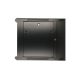 6. Extralink Szafa rack 6U 600x600 AZH Czarna montowana na ścianie, dwusekcyjna