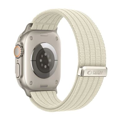 2. Pasek Tech-Protect Nylon Sport na Apple Watch 44 / 45 / 46 / 49 mm - beżowy