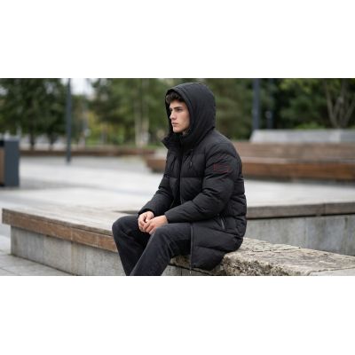 7. Parka męska Geographical Norway BARBARIAN LONG BLACK DB MEN 001 (WA2879H/GN-BLACK)