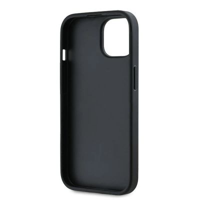 7. Etui Karl Lagerfeld Diagonal Quilted Script na iPhone 15 / 14 / 13 - czarne