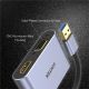 4. UNITEK V1304A adapter kablowy 0,15 m USB Typu-A HDMI + VGA (D-Sub) Szary