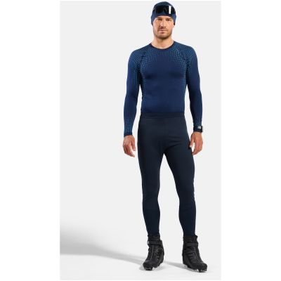 6. Legginsy męskie Odlo ESSENTIAL WARM Tights granatowe