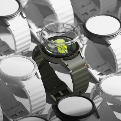 7. Zestaw etui+szkło Ringke Slim & Tempered Glass na Samsung Galaxy Watch 7 44 mm - czarny