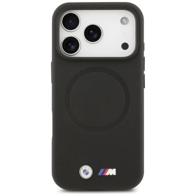 3. Etui BMW M FW Metal Logo MagSafe na iPhone 17 Pro Max - czarne
