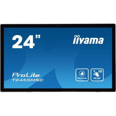 2. Ekran dotykowy iiyama T2455MSC-B1 signage display Płaski panel Digital Signage 61 cm (24") LED 400 cd/m2 Full HD Czarny