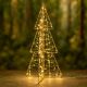 5. CHOINKA DEKORACYJNA 150LED CHAMPAGNE 60CM LUCA