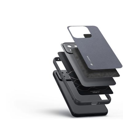 2. Dux Ducis Fino etui do Xiaomi 13 pokrowiec z silikonową ramką szare