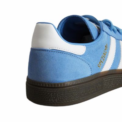 8. Buty sportowe damskie młodzieżowe Adidas Handball Spezial Kids Light Blue / Cloud White - JI2902