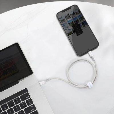 8. Kabel Baseus CATLGD-A02 Lightning - USB-C PD 20W 480Mb/s 2m - biały