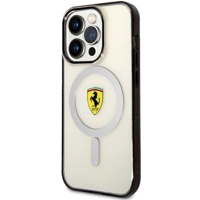 2. Etui Ferrari Outline MagSafe na iPhone 14 Pro Max - przezroczyste