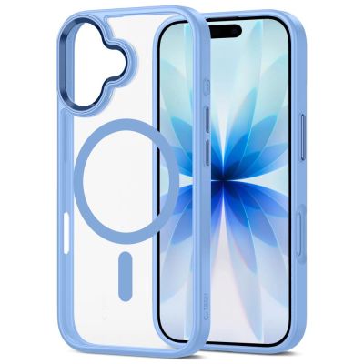 3. Etui Tech-Protect MagMat MagSafe na iPhone 17 - przezroczysto-niebieskie