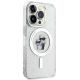4. Etui Karl Lagerfeld Karl&Choupette Glitter MagSafe na iPhone 15 Pro - przezroczyste