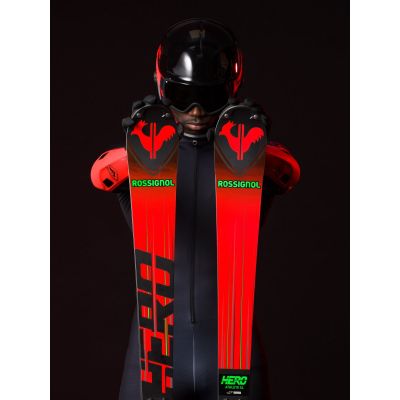 2. Narty ROSSIGNOL HERO SL 150 (R22) + wiązania LOOK SPX 12 Rockerace Hot Red