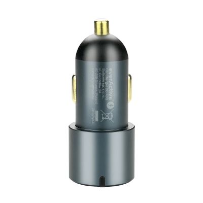 6. EVERACTIVE ŁADOWARKA SAMOCHODOWA 1 X USB QC3.0, 2X USB-C PD 60W CZARNA CC-40Q