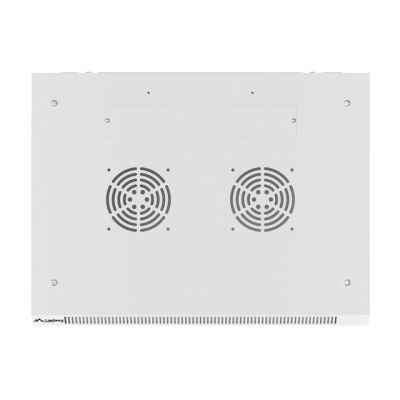 12. Szafa rack Lanberg WF01-6422-10S (22U; 1080mm / 600mm / 450 mm; wisząca; Szklane; 19''; kolor szary)