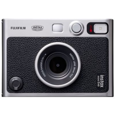 7. Aparat Fujifilm Instax mini Evo, 1/5", 2560 x 1920 pikseli, 62 x 46 mm, CMOS, 28 mm