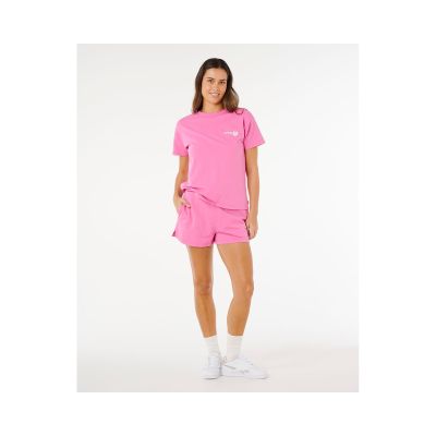 3. Koszulka damska RIP CURL Surf Puff Party Pack Relaxed różowa