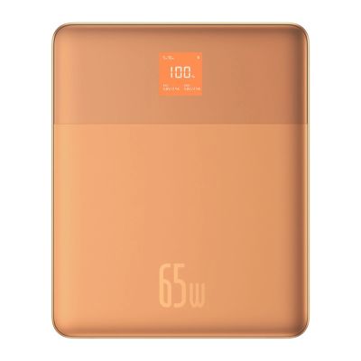 3. Powerbank Baseus Blade2 12000mAh 65W z wyświetlaczem cyfrowym (z białym kablem Baseus Mini White Series USB-C - USB-C 100W (20V/5A) 50cm) - pomarańczowy