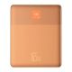3. Powerbank Baseus Blade2 12000mAh 65W z wyświetlaczem cyfrowym (z białym kablem Baseus Mini White Series USB-C - USB-C 100W (20V/5A) 50cm) - pomarańczowy