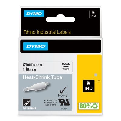 2. DYMO Przemysłowe Rurki Termokurczliwe- 24mm x 1,5m