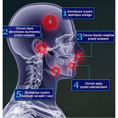 14. Żelowy ochraniacz na zęby + pudełko - biało-niebieski | GelTech