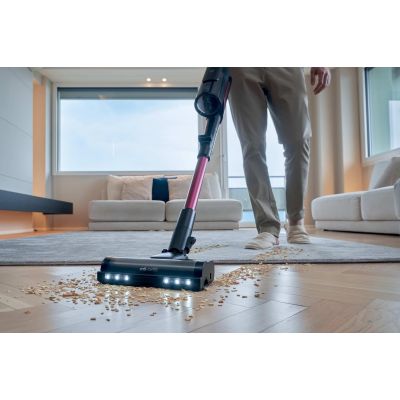 4. Hoover HF610HX 011 Pionowy odkurzacz Bateria Suchy EPA Bez worka 0,7 l 650 W Purpurowy 4 Ah