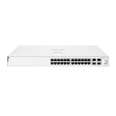 HPE Aruba Networking Networking Instant On Switch 24p Gigabit CL4 PoE 4p SFP+ 370W 1930 Zarządzany L2/L3/L4 Gigabit Ethernet (10/100/1000) Obsługa PoE 1U Biały