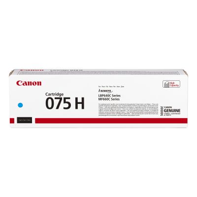 7. Canon 075 H kaseta z tonerem 1 szt. Oryginalny Cyjan
