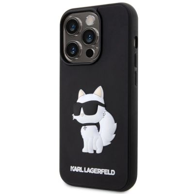 2. Etui Karl Lagerfeld Rubber Choupette 3D na iPhone 14 Pro Max - czarne