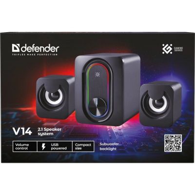 8. DEFENDER GŁOŚNIKI KOMPUTEROWE V14 2.1 BLUETOOTH 11W USB 65314