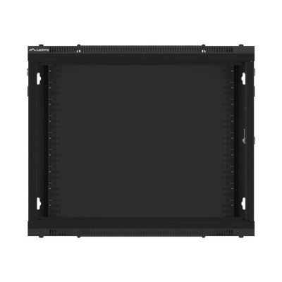 4. LANBERG SZAFA WISZĄCA RACK 19" 9U 600X600 DRZWI METALOWE CZARNA (FLAT PACK) WF01-6609-00B