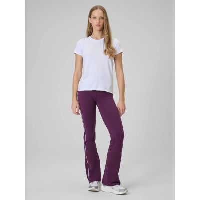 6. T-shirt slim gładki damski 4F 4FRAW25TTSHF3623-10S