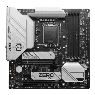 4. Płyta główna MSI B760M PROJECT ZERO Intel B760 LGA 1700 micro ATX