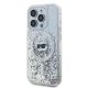 8. Etui Karl Lagerfeld Liquid Glitter Choupette Head MagSafe na iPhone 14 Pro Max - przezroczyste