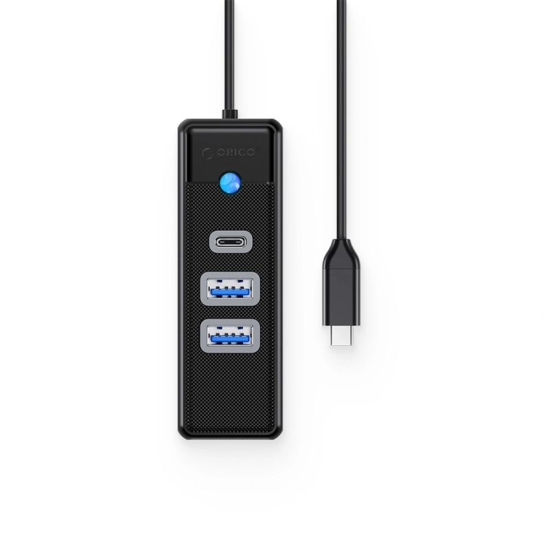2. Hub USB Orico PWC2U-C3 3-portowy 2x USB-A 3.0 1x USB-C 3.0 1 m - czarny