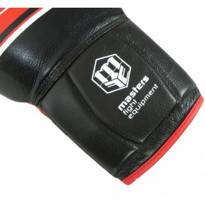 10. Rękawice bokserskie RBT-LF 14 oz czarno-czerwone