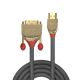 3. Lindy 36195 adapter kablowy 2 m HDMI Typu A (Standard) DVI-D Złoto, Szary