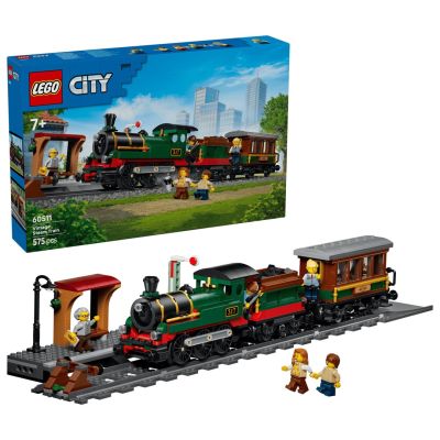 5. LEGO City 60511 - Retro pociąg z lokomotywą parową