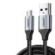 3. Kabel Ugreen US290 60146 USB-A / micro USB 2.4A 1m - szary