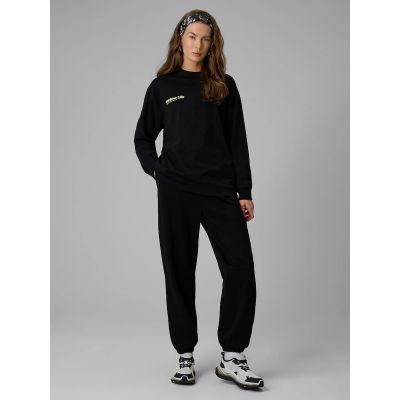 5. Longsleeve regular z nadrukiem damski 4F 4FRSS26TSWSF2834-20S