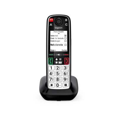7. Gigaset EASY 500 Telefon analogowy/DECT Nazwa i identyfikacja dzwoniącego Czarny, Srebrny