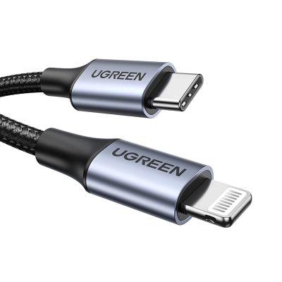 2. Kabel Ugreen US304 60759 Lightning - USB-C 2.0 MFi 1 m - szary
