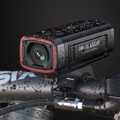4. Kamera sportowa AKEEYO AKY-710S wideorejestrator 4K na kierownicę motocykl - czarna